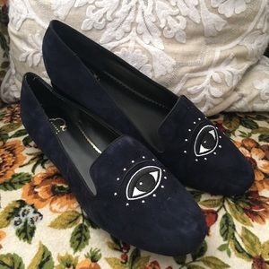 C. Wonder Shoes - NWT C Wonder Navy Zooey eye suede loafer slippers C. Wonder Shoes - NWT C Wonder Navy Zooey eye suede loafer slippers